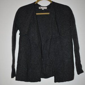 LOFT Grey Asymmetrical Cardigan | Size M